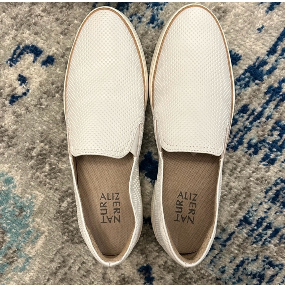 Naturalizer Zola White Leather Sneaker
